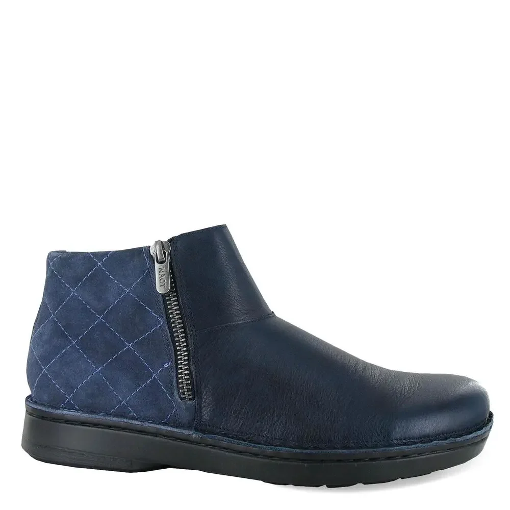 NAOT FOOTWEAR WOMEN'S SINTRA ANKLE BOOT SOFT INK LEATHER/MIDNIGHT BLUE - 4 W US